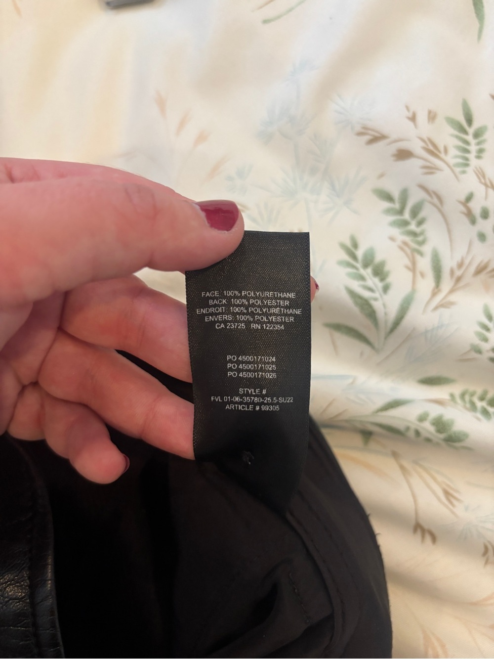 Babaton Black Cropped Leather Pants - Picture 6 of 10